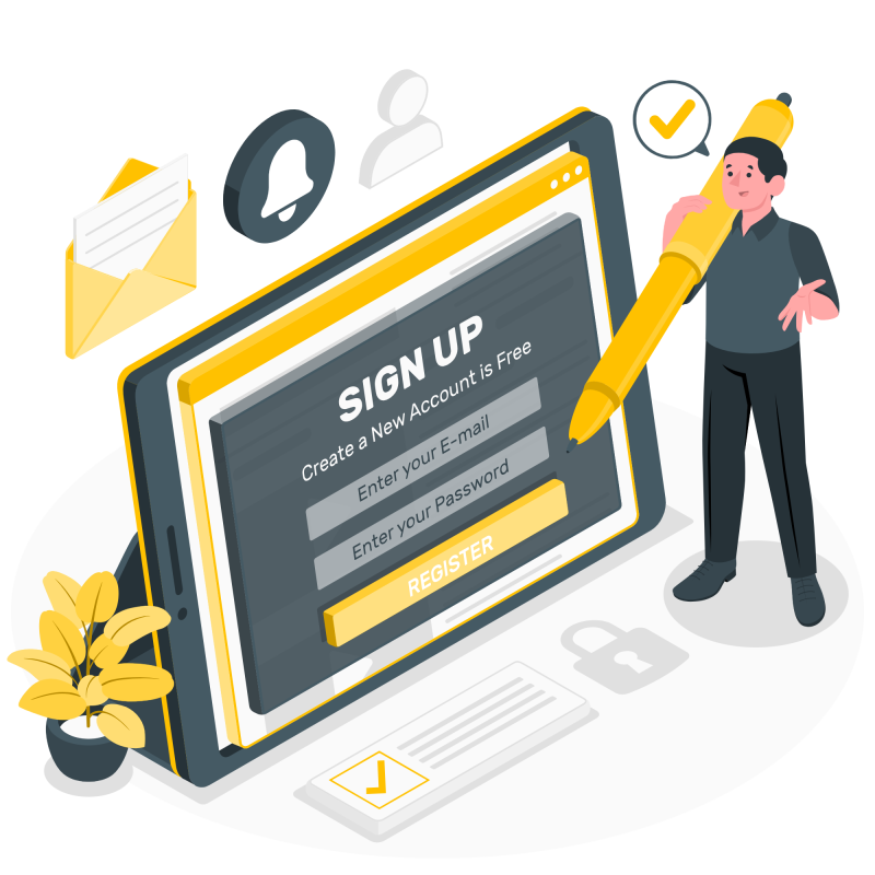 Customer Register Page Image